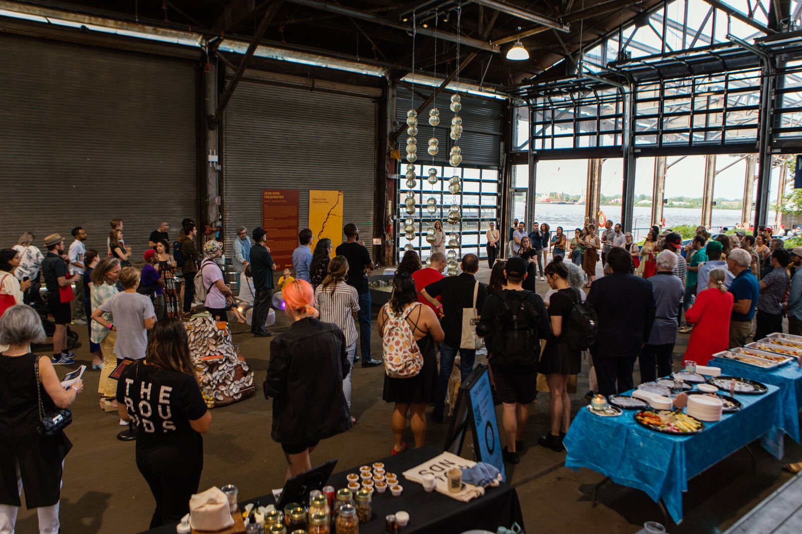 Crowd at the opening reception